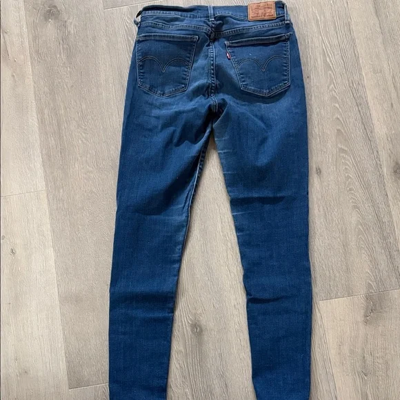 Levi's 710 Dark Blue Super Skinny Jeans for Women - Picture 3 of 6